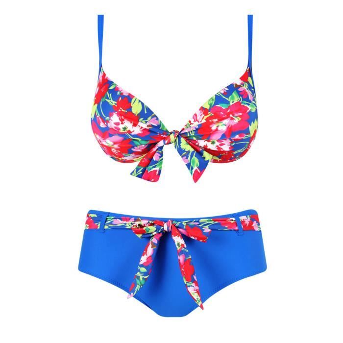 maillot de bain femme 2 pieces rouge