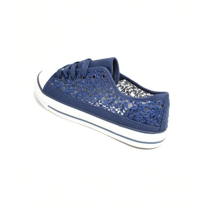 converse dentelle bleu