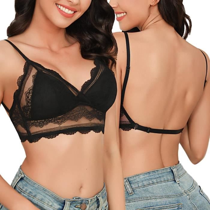 Soutien-Gorge Dos Nu Invisible Sans Armature -Ulyanna – Lingeries Féminine