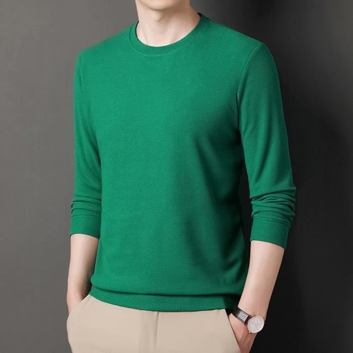 Pull Untuckit Homme - Taille L - Gris Thermique - Manches Longues - Henley - Occasion TB