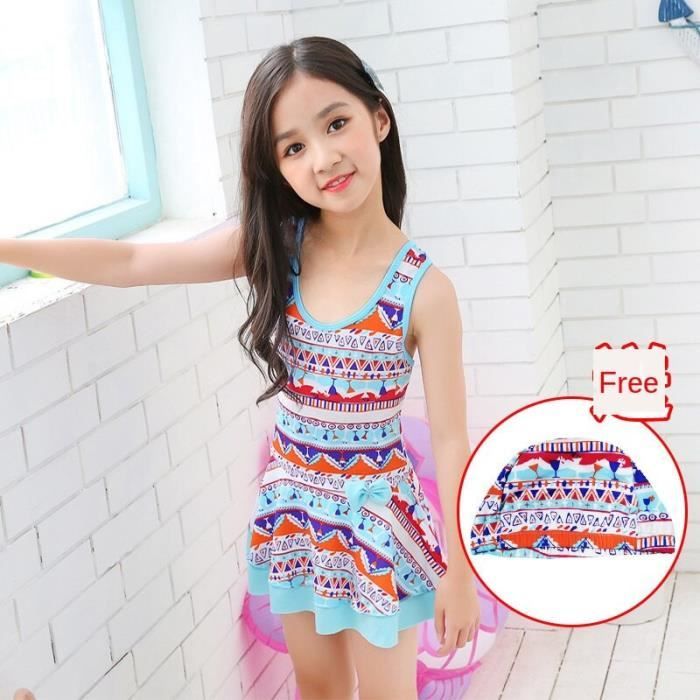 Maillot De Bain 1 Pièce Princesse Disney - Raiponce/Elsa/Anna/Belle - Taille 2-6 Ans - Avec Jupe