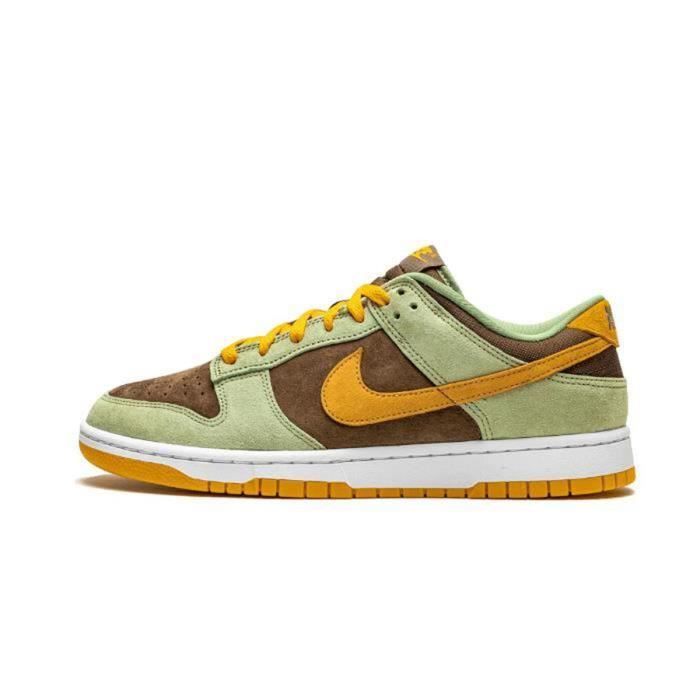 Basket SB Dunks Low Chaussures Olive Brown Orange pour Homme et Femme