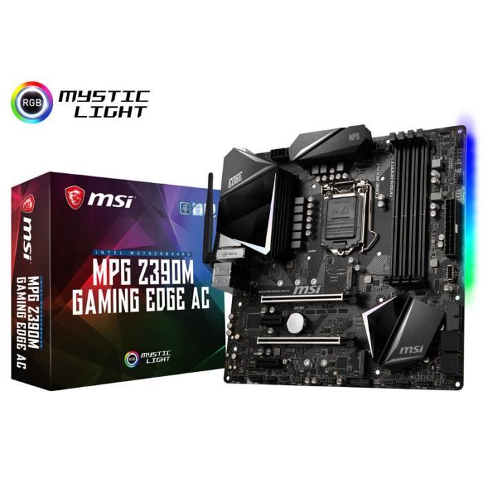 Carte mere MSI MPG Z390M Gaming Edge AC Intel Z390 - Sockel 1151 0000000 - Msi