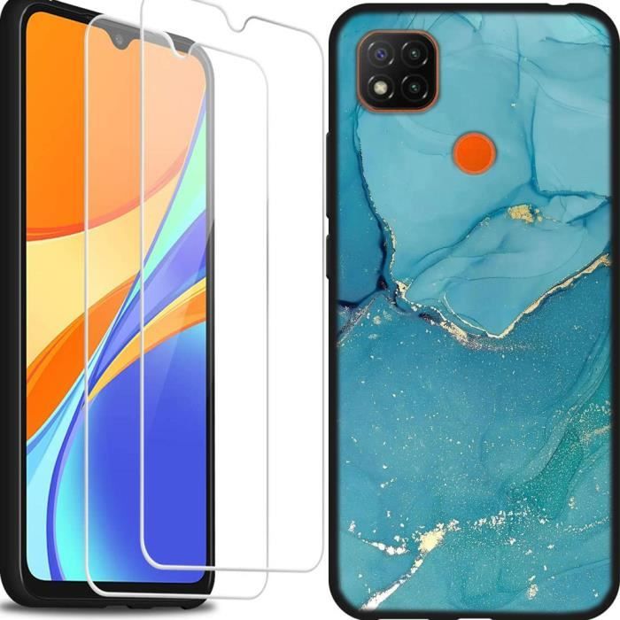 2 Pack Verre Trempé Pour Xiaomi Redmi 9C-Redmi 10A Noir Coque Souple - Foto 8