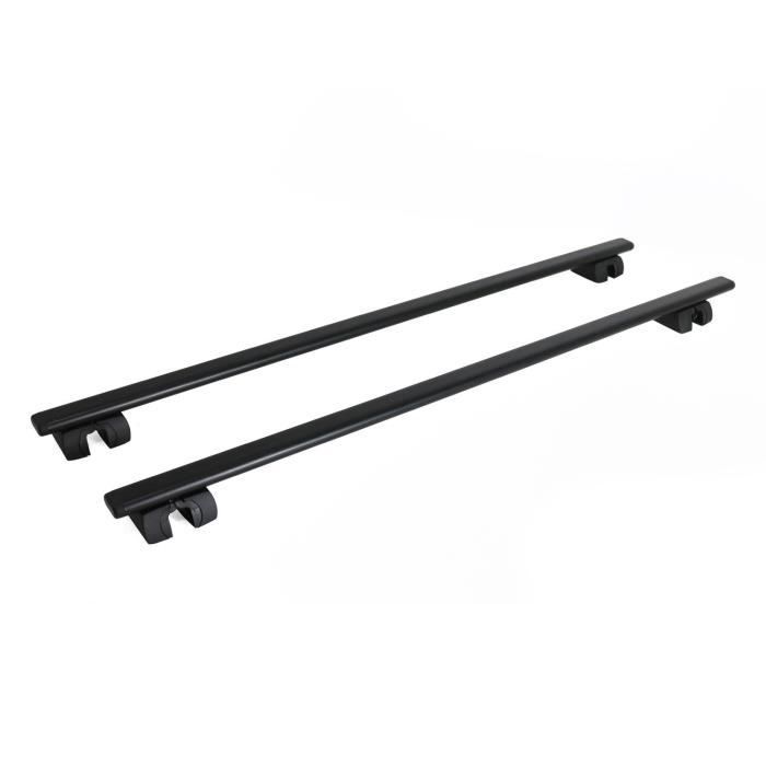 Barres de toit Transversales pour Dacia Sandero Stepway 2013-2020 Noir Fer
