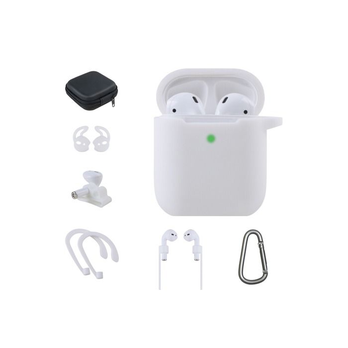 Accessoires audio Onearz Mobile Gear Kit accessoires 7 en 1 pour AirPods 1/2 Blanc