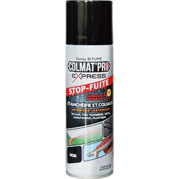 Colmat Pro Express Spray Bitume Stop Fuite 300 Ml Cdiscount Bricolage