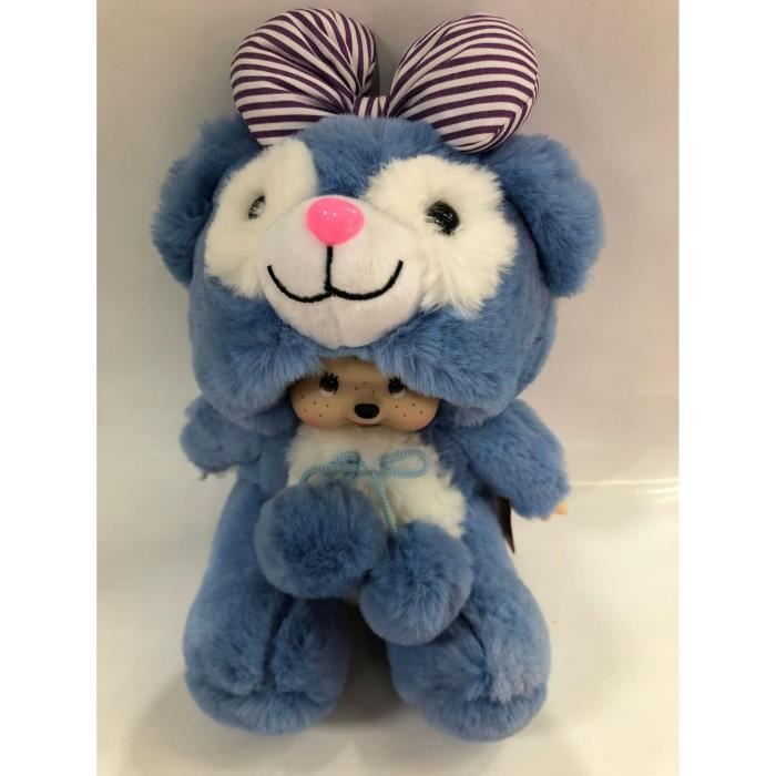 Duffy ours Bleu KIKI Doll Cartoon Monchhichi in Stitch costume 20cm