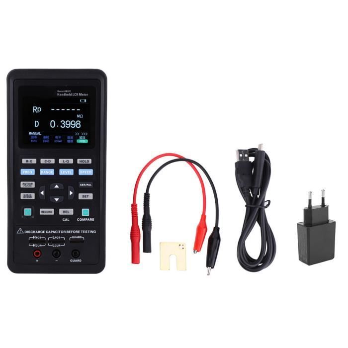 Testeur Numérique LC1020E LCR - Mesure Inductance, Capacité, Résistance - Écran LCD 2,8", Rechargeable