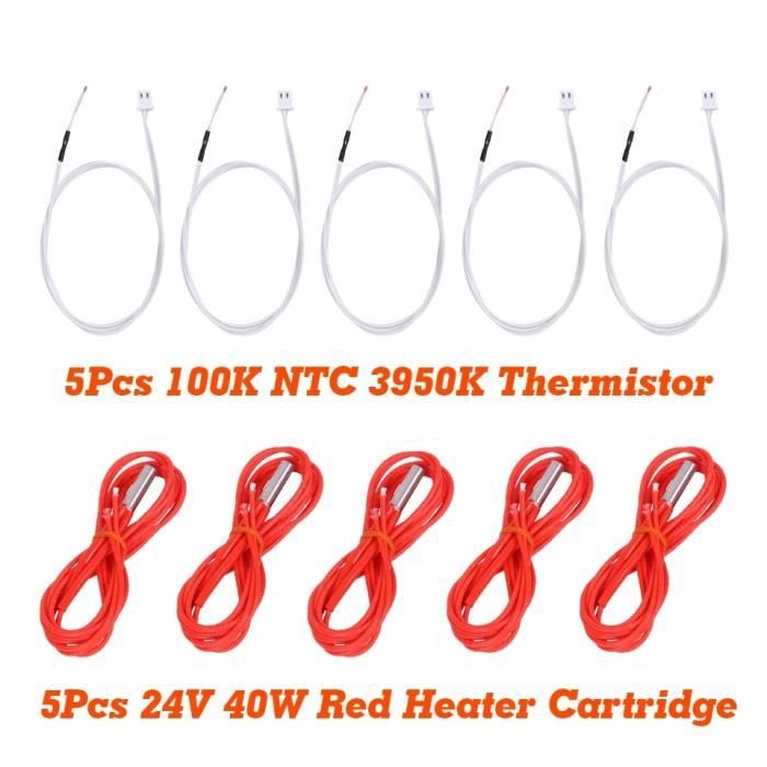 Hysiprui 3D Printer Assembly Hot End Kit Original Avec Buse En Laiton Thermistance 100k Cartouche Chauffante Bloc Thermique Pour Elegoo Neptune 4 4 Pro 1071592835