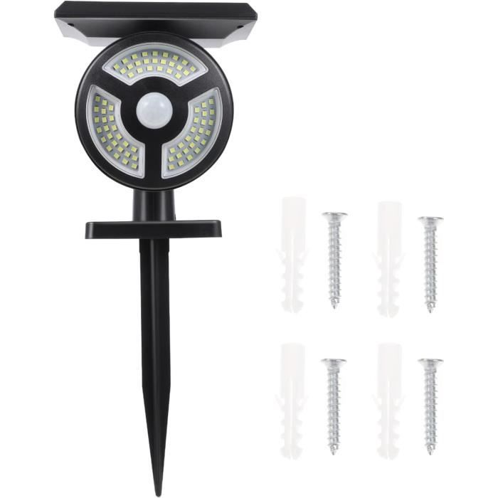 Lampe Solaire Avec Détecteur De Mouvement + Caméra Factice - IP65, 108 LEDs COB - Pour Jardin, Allée