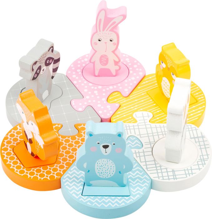 Casse-tête en bois Animaljunior - SMALL FOOT - 12 pièces - Multicolore - Pour enfant de 6 ans et plus Casse-tête en bois Animaljunior - SMALL FOOT - 12 pièces - Multicolore - Pour enfant de 6 ans et plus