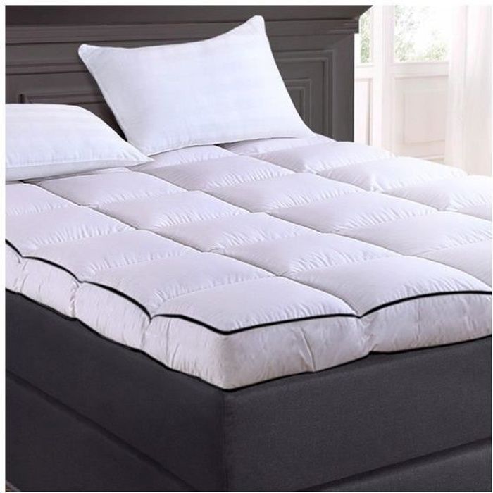 Surmatelas 160x200 Cm - Épaisseur 4 Cm - Housse Lavable - Confort Moelleux Et Ergonomique