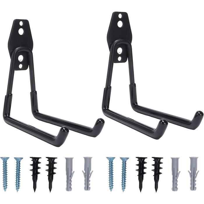 Wannoc Lot de 5 crochets muraux en métal très résistants pour abri de jardin, garage, entrepôt