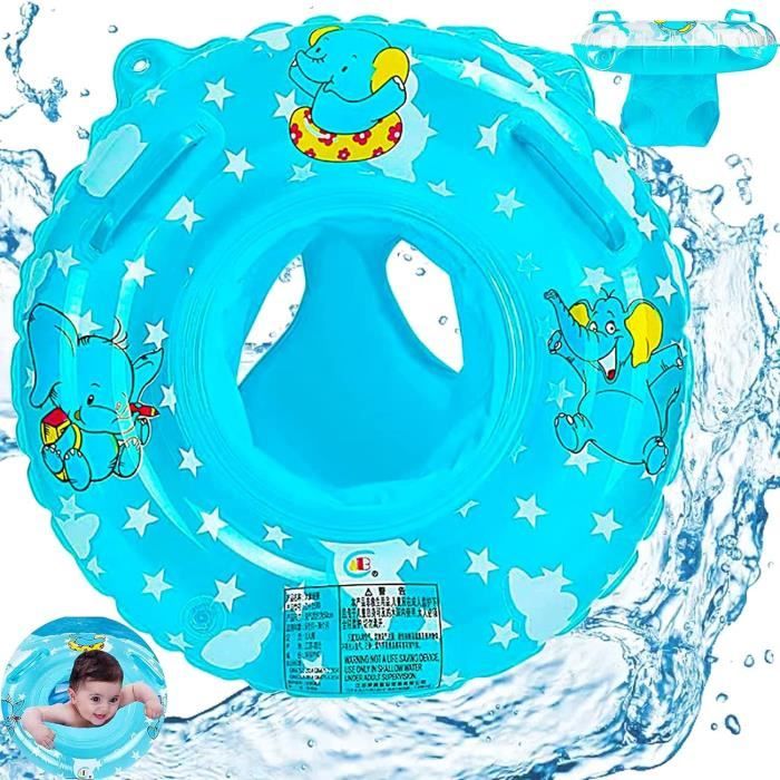 Flotteur Bébé - Flotteur de Nage pour Bébé avec Auvent Gonflable | Anneau de Bain Gonflable Siège Sécurité Réglable Jeux Aquatiques Garçons Filles Plage Été