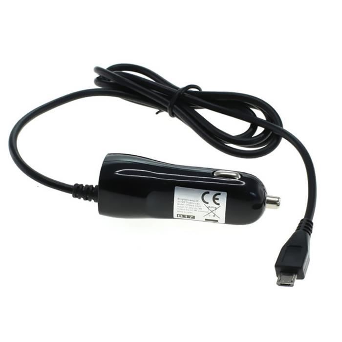 Chargeur voiture pour TrekStor SurfTab duo w1 / twin 10.1