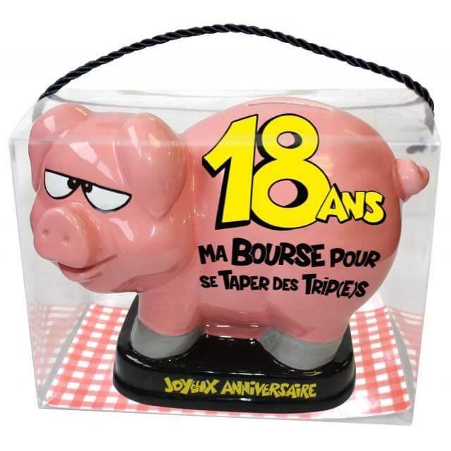 Tirelire Cochon Anniversaire 18 Ans X1 Ref Tlc01 Cdiscount Maison