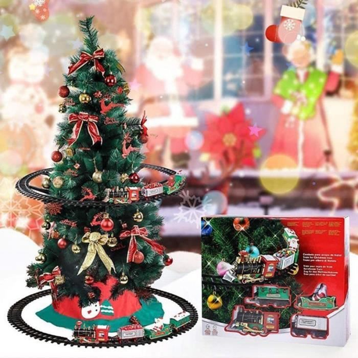 Train électrique De Noël Pour Sapin – Avec Fumée, Sons Et Lumières – 1,65 Kg !
