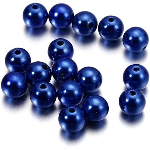 Lot De 110 Perles Artificielles Ivoire 10 Mm - Pour Création Bijoux - Neuf