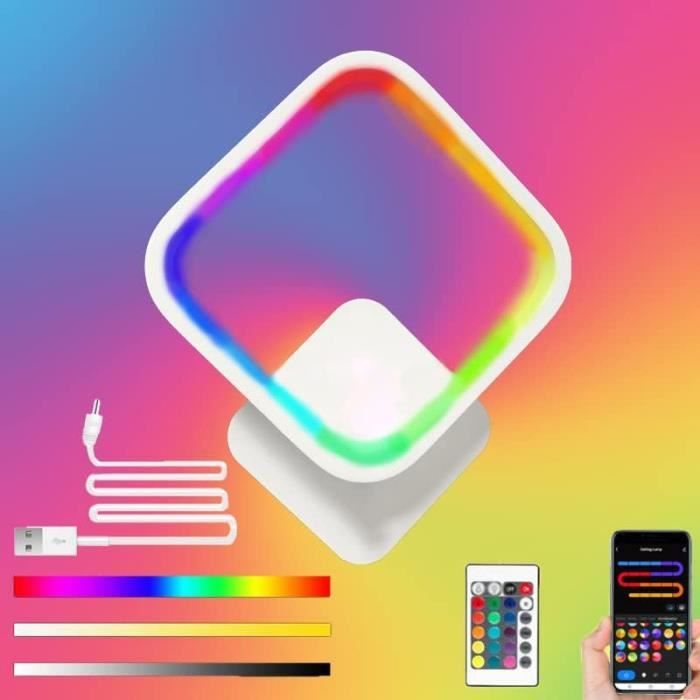 Applique Murale LED Nuage RGB - Télécommande Et APP - Veilleuse Enfant Dimmable