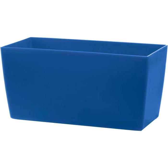 Decorspace Rechteckige Vase Coimbra Colour – 30 Cm, Schneeweiß, UV- & Frostbeständig, Für Garten & Innenbereich