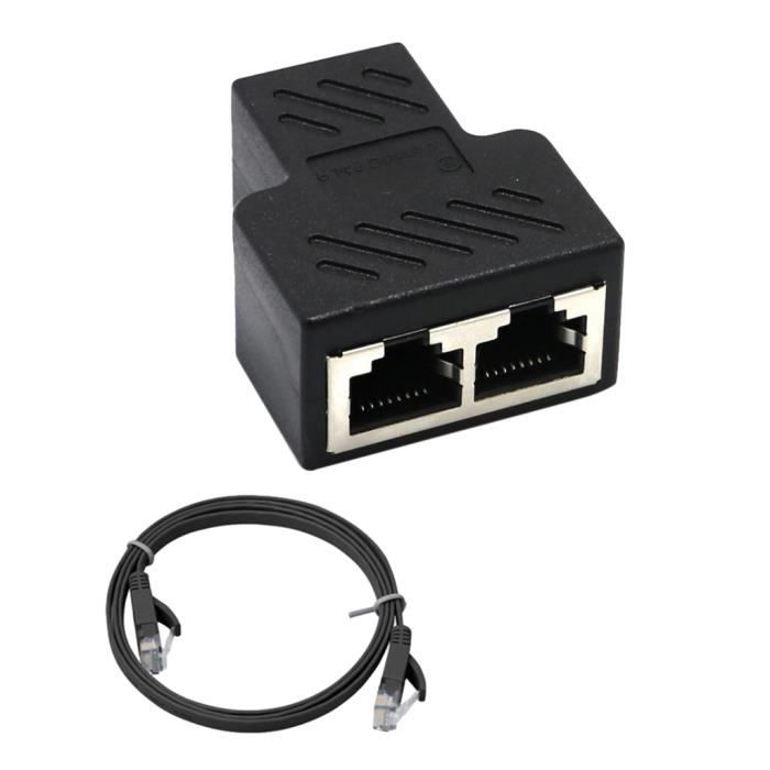 Répartiteur Câble Ethernet RJ45, Adaptateur Réseau RJ45, Câble d