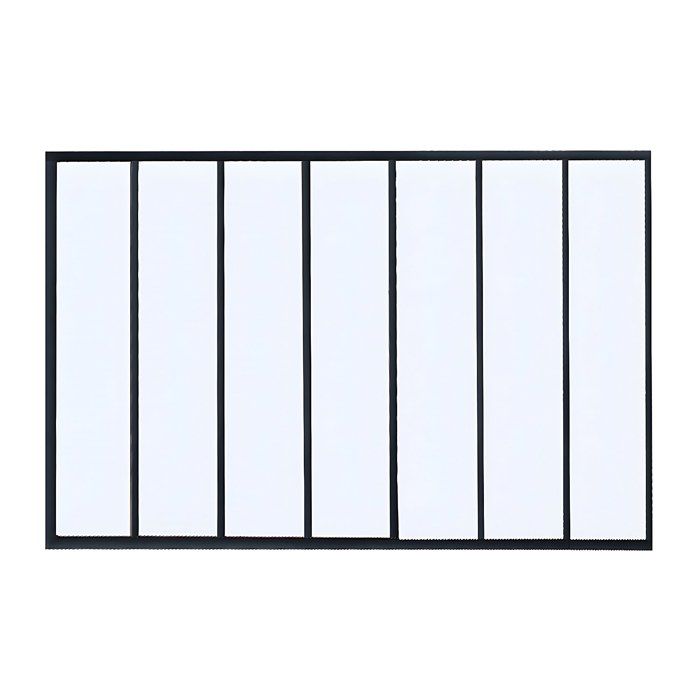 Verrière atelier en aluminium thermolaqué noir 210 x 130 cm (L x H) – BAYVIEW