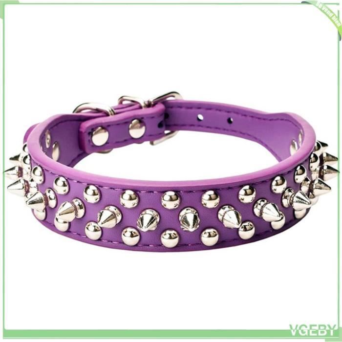 Comparer les prix de Collier pour animaux de compagnie à rivets anti-morsure Collier pour chien à pointes cloutées, collier animalerie collier