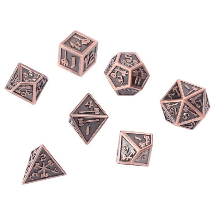 Set De QMAY 42 Dés Jeux De Role Donjons Et Dragons D&D Dice, Double-Couleur Polyédrique Jeu De Dés Dés Jdr