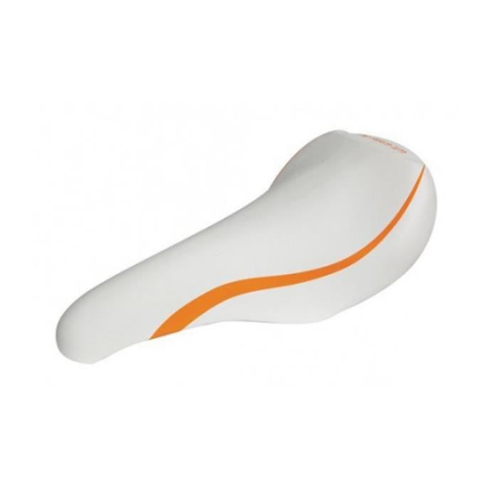 Waterflex Selle Grand Confort Blanche Et Orange Pour Aquabike - Siège Confort Maximal