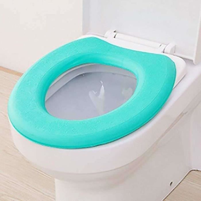 Couverture De Siège De Toilette Ovale Blanche Avec Fermeture Souple, Joint En Mousse Amovible, Antibactérienne, Remplacement De Siège WC | Leroy Merlin