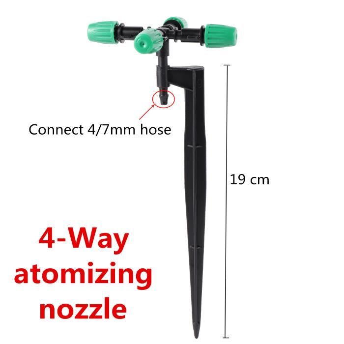 Buse D'Arrosage De Jardin - Taille 19, 25 Ou 32 Mm - Tête En Plastique - Pour Arroser Pelouse, Plantes, Potager - 4