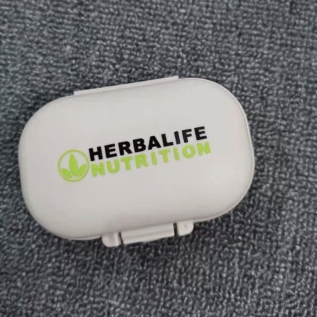 Pill storage box,WhiteHerbalife Petit étui à pilules portable, quatre