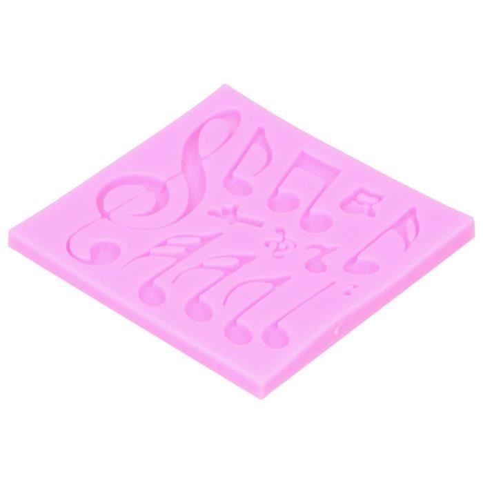 Moule à Gâteau Silicone Note De Musique - Dentelle Flexible -60°C à +200°C, Outil Décoration Gâteau Mariage