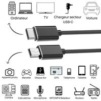 Câble USB Pour Motorola SLVR L2/L6/L7/L9/K3 - Transfert De Données Et Chargement, Noir