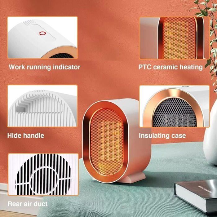 Chauffage Soufflant 1200W, Portable PTC en Céramique 1S Chauffage — free download