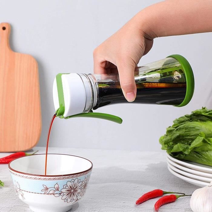Shaker Vinaigrette 200ml Noir - Bouteille Mélangeuse Sans BPA Anti-Fuites