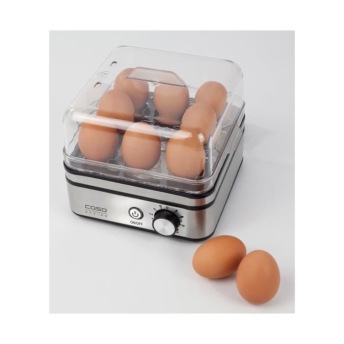 Cuiseur à œufs et cuiseur vapeur CASO ED10 - 8 œufs max - Contrôle  électronique du temps de cuisson - Cdiscount Electroménager