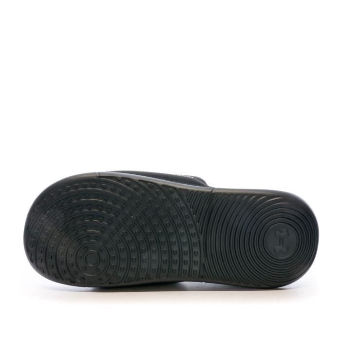 Claquettes Homme Noires Under Armour Ansa Elevate Tige Simili