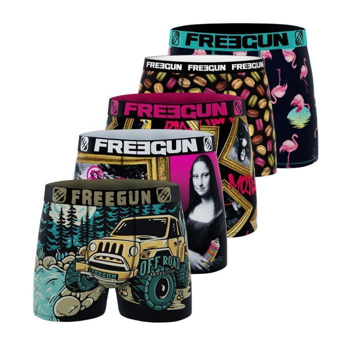 FREEGUN Jungen Unterwäsche Mystery Pack – 3er-Set, Überraschungsmuster