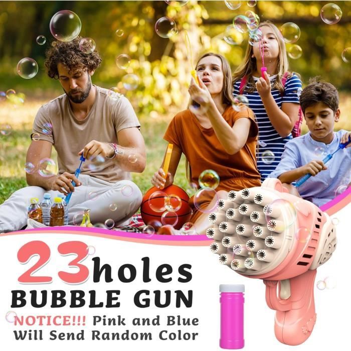 Pistolet à Bulles Automatique pour Enfants avec LED – 12 Trous Pistolet à Bulles Automatique pour Enfants avec LED – 12 Trous