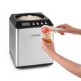 Klarstein Vanilla Sky - Machine à crème glacée à compresseur 180W (capacité de 2L, préparation en 30 à 40min) - argent-2
