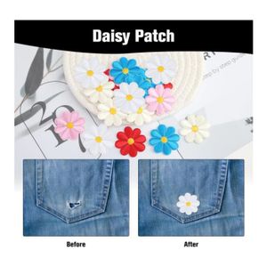 11 Patchs Thermocollants Multicolores - Réparation Vêtements Jeans DIY