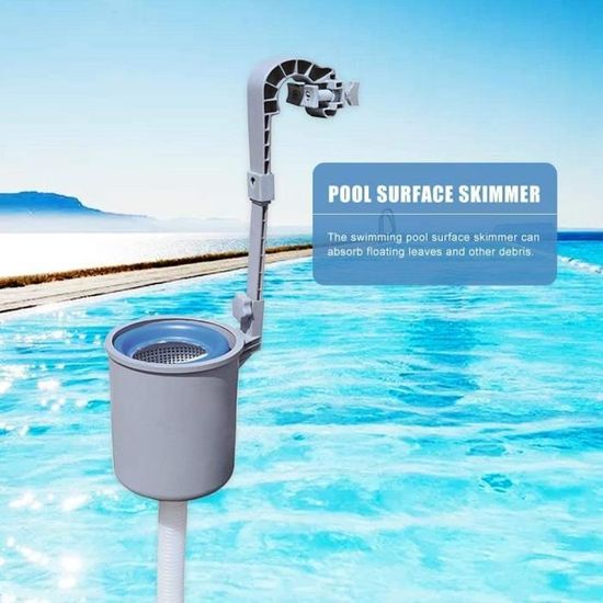 Skimmer De Surface Pour Piscine Segrehy - Montage Mural - Panier Filtrant Amovible - Plastique Résistant - 24x15,8cm