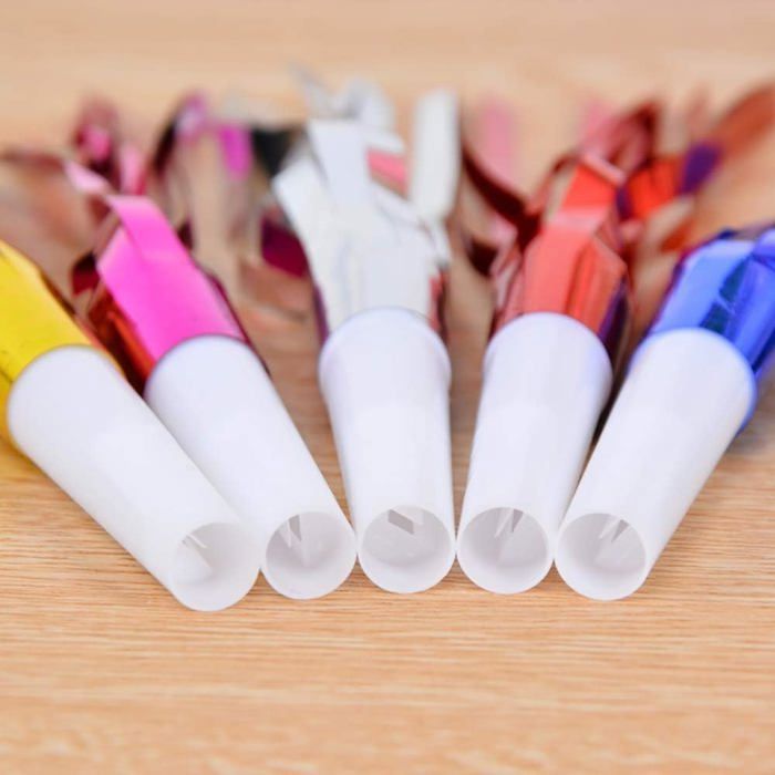 ZBHDEYG 24 Pièces De Sifflets De Fête À Pompons, 30 Pièces De