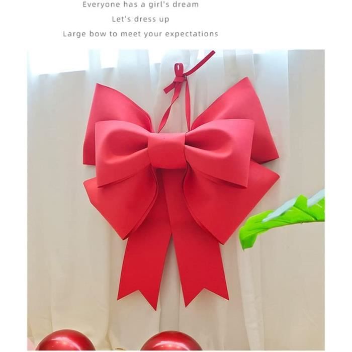 Nœud décoratif géant - Grand nœud rouge - Pour décoration de voiture -  Grand cadeau - Pour la Saint-Valentin, le mariage, la f[154] - Cdiscount  Maison