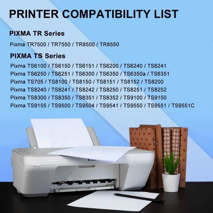 Cartouche imprimante canon pixma ts6250 ts6351- compatible pgi-580 cli-581  xxl - Cdiscount Informatique
