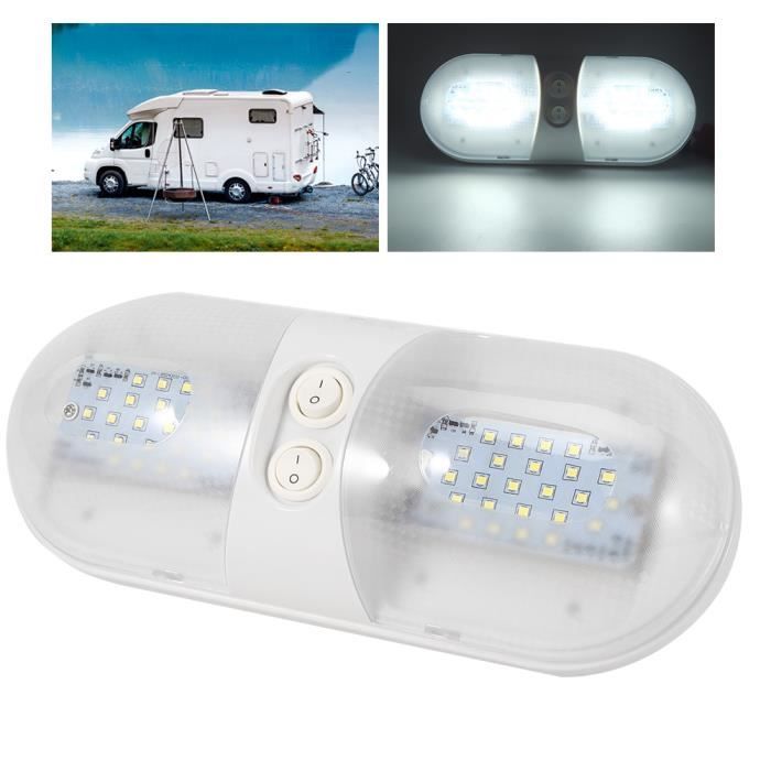 Plafonnier LED, 12V 800lm dôme plafonnier LED plafonnier ovale pour voiture  RV remorque camping-car bateau - Cdiscount Maison