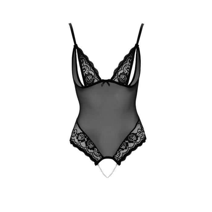 Body En Dentelle Florale Argenté De La Collection Cottelli - Neuf Avec étiquettes