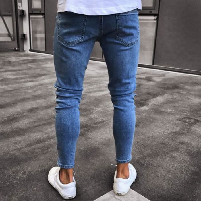 Jean skinny clearance biker homme